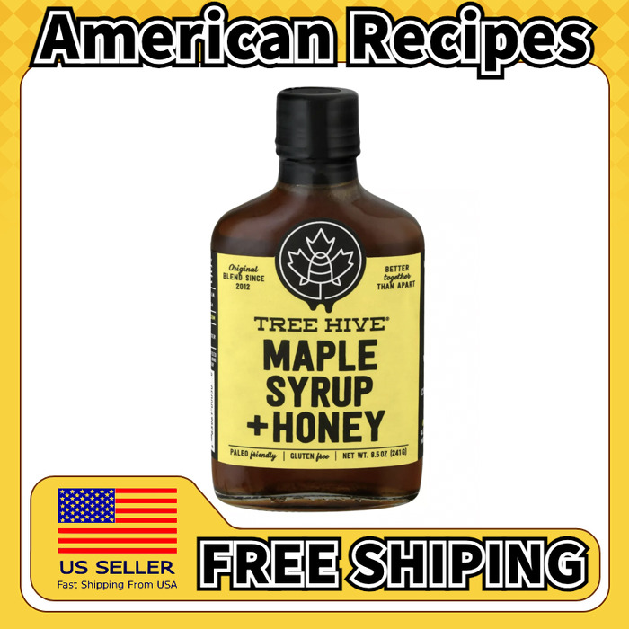 美国直邮Tree Hive Maple Syrup & Honey 蜂蜜煎饼华夫枫糖浆241g