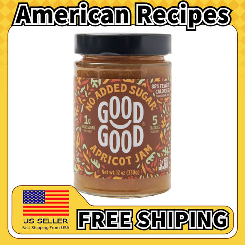 美国直邮Good Good No Added Sugar Jam无糖水果草莓蜜饯果酱330g