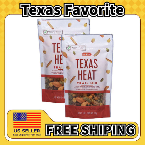 美国直邮HEB Texas Heat Trail Mix 德州南瓜籽花生什锦饼干*2袋