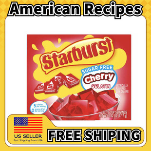 美国直邮Starburst Gelatin Mix Sugar Free 无糖吉利丁粉*4盒