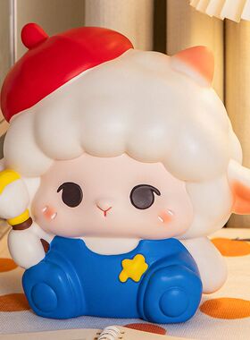 咩咩羊大容量可存可取搪胶存钱罐可爱卡通公仔儿童玩具礼物储蓄罐