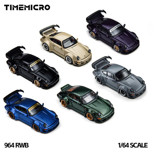 TimeMicro|PSC车舍1:64 964RWB 米色合金汽车模型壹号站台摆件