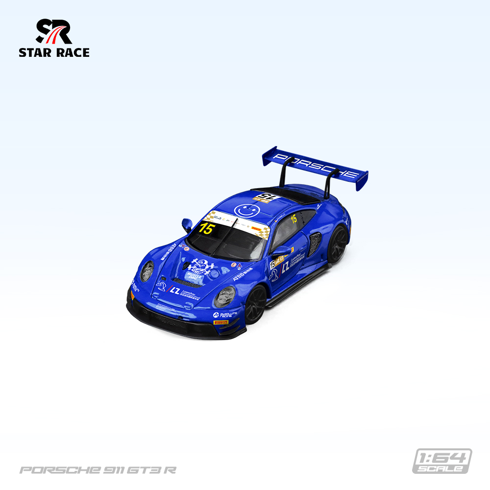 SR 1:64 STAR RACE 保时捷911 GT3 288号赛车涂装 合金模型
