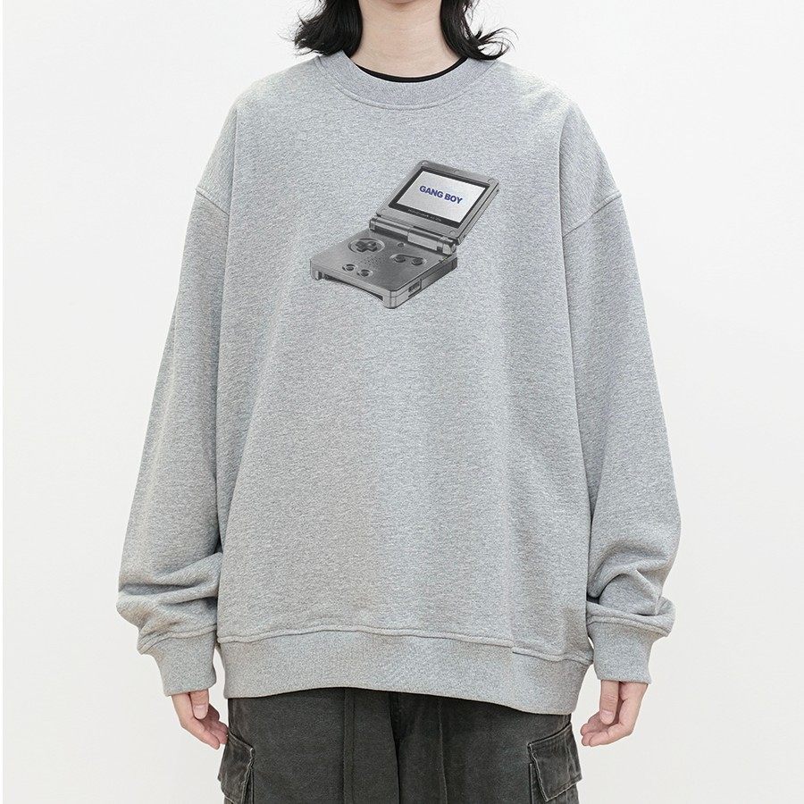 数码直喷印花400G重磅纯棉美式圆领毛圈卫衣