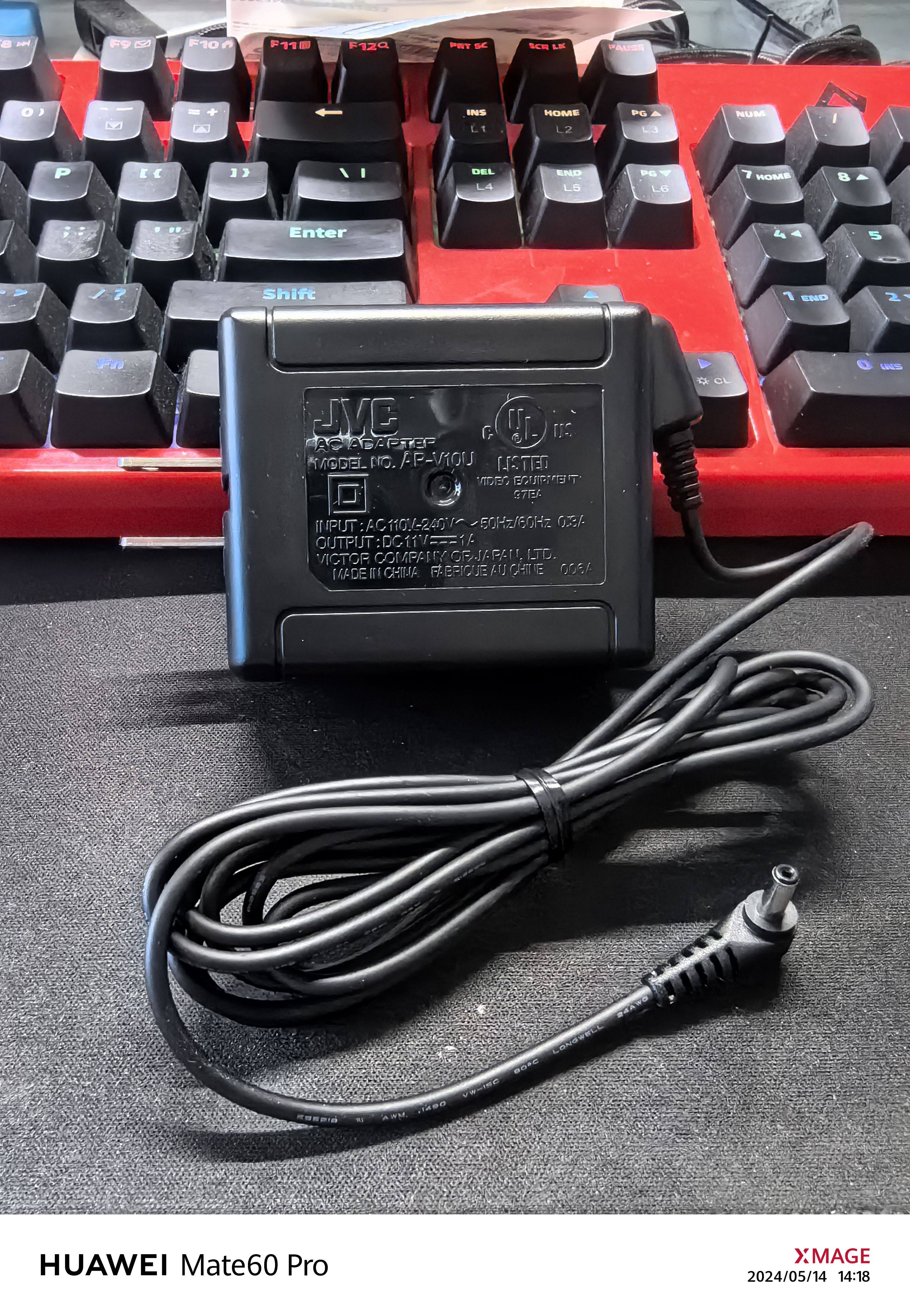 原装JVC DX75 GR-DX300AC AP-V10U摄像机直充电器适配器线 11V-1A