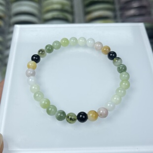 精品蓝田玉多宝多色手链手串6mm女款