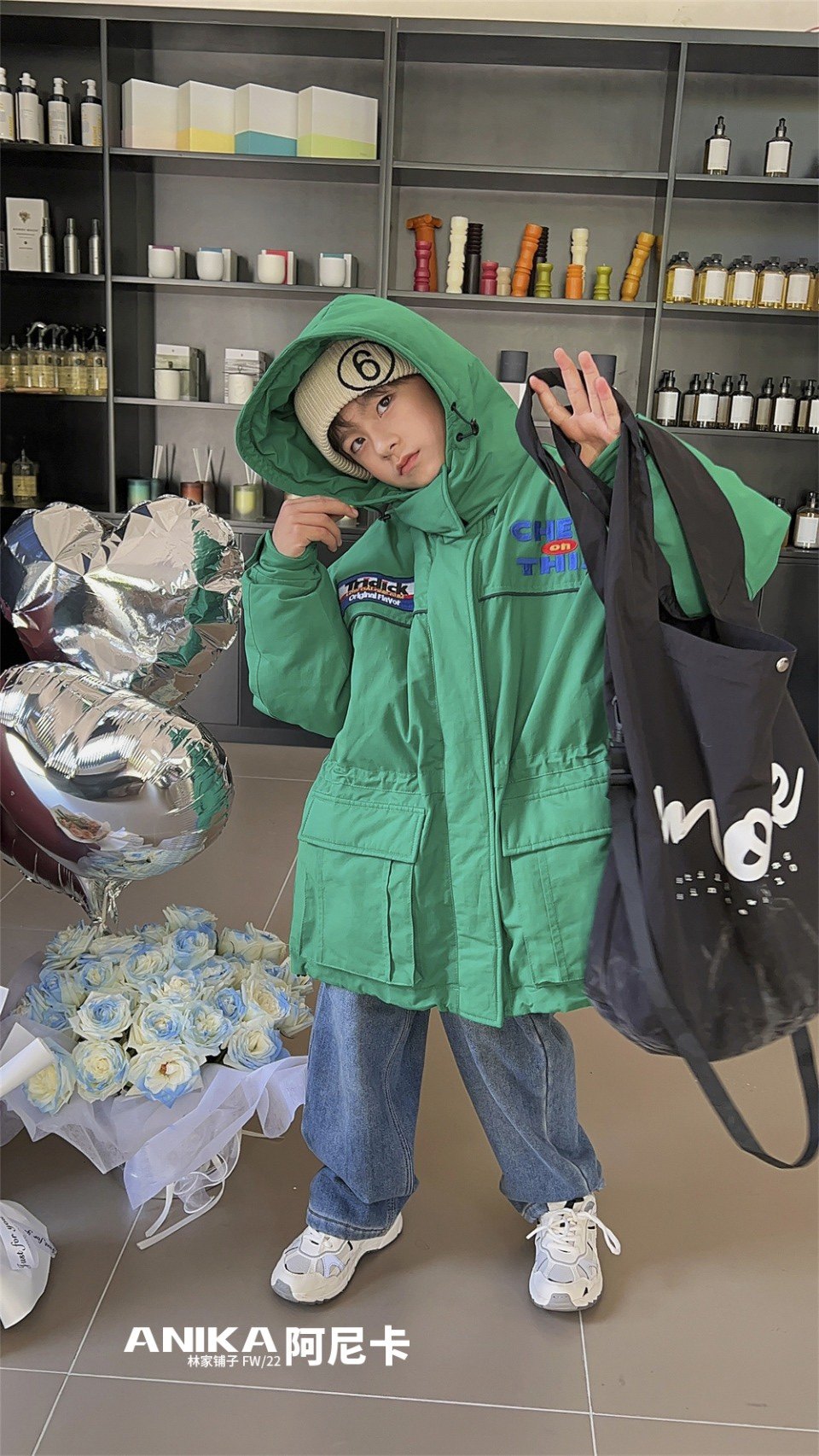 阿尼卡Anika韩国童装工装棉服男女孩中大童可亲子