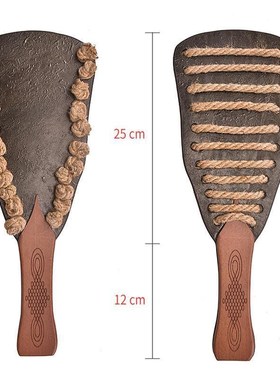 Genuine Leather Bdsm Spanking Paddle Hemp Rope Bondage Whip