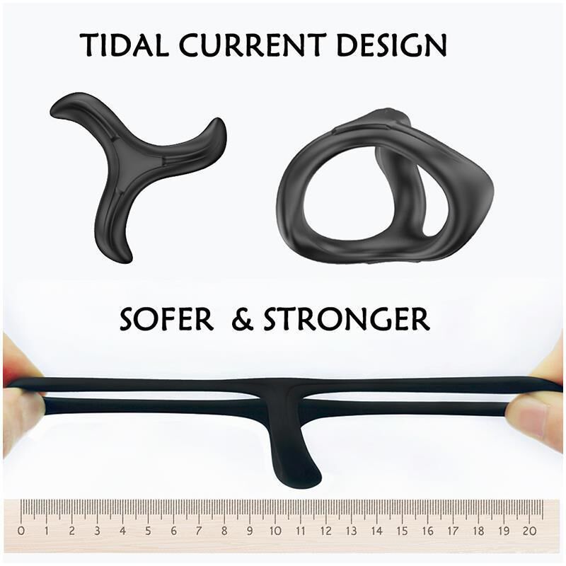 Male Penis Rings Delay Ejaculation Reusable Silicone Semen L