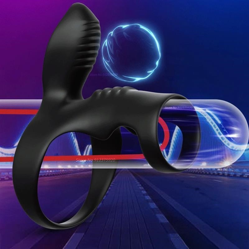 Vibrator Penis Ring Adult Men Delay Ejaculation Cock