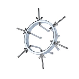 Silicone Outdoor Wear Flower Bud Inflated Anal Plug Separate