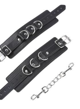 SM Leather Handcuffs Ankle Cuffs Toy