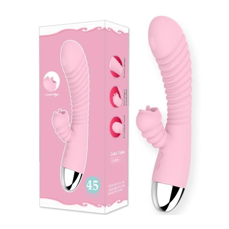Adult Sex Toys Tongue Licking Vibration G-Spot AV Vibrator