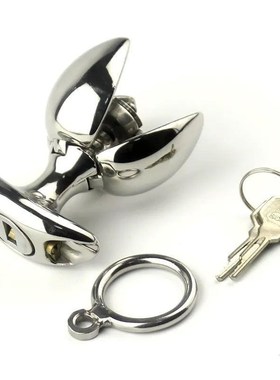 2022 NEW Stainless Steel Anal Lock Openable Anal Plug Dilato