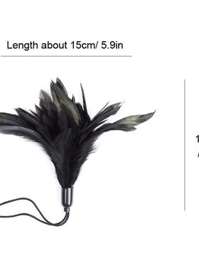 Black Flirting Feather Tickled Sex Toys For Couples Women Bd