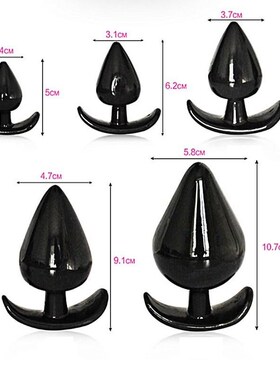 5pcs Silicone Anal Plug Set Anal Tail Buttplug Dilator Expan