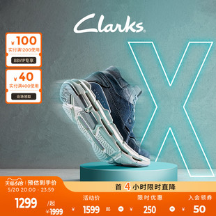 时尚 潮流系带高帮系带休闲运动鞋 新品 Clarks其乐自然系列男鞋