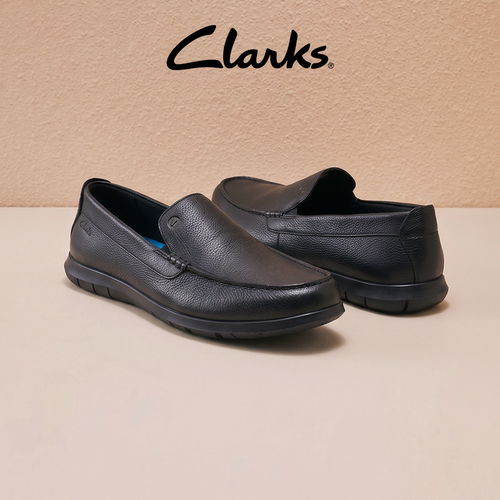Clarks其乐一脚蹬透气网面乐福鞋
