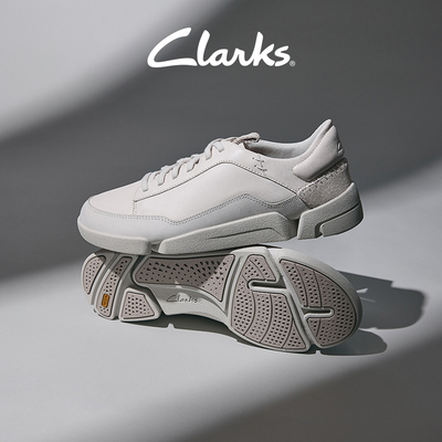 Clarks其乐三瓣鞋小白鞋休闲鞋