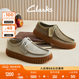 24新款 复古时尚 男鞋 休闲厚底鞋 单鞋 Clarks其乐街头系列饼干鞋