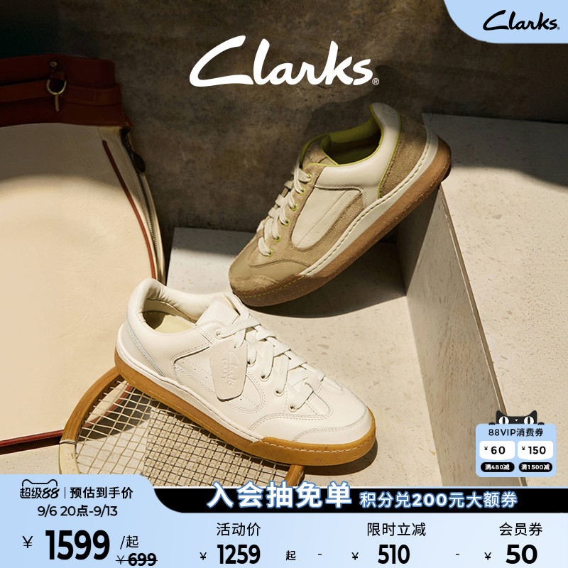 Clarks面包鞋休闲板鞋柔软牛皮图片
