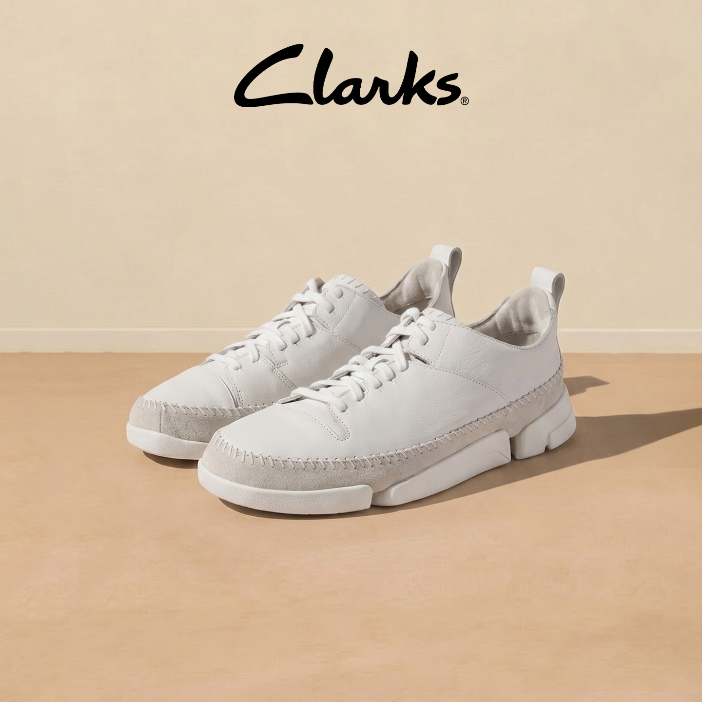 Clarks独家款式三瓣鞋底设计										