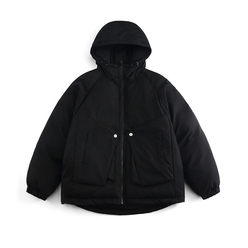南夏乔装2025冬男士大口袋连帽开衫棉服日系潮牌cityboy宽松棉衣,男装棉衣,电商S006（B521）