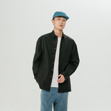 南夏FORN3秋款日系潮牌cityboy工装衬衫纯色复古情侣休闲阔版外套，男装衬衫，电商S006（B521）