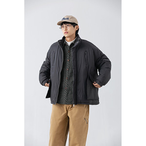 南夏乔装2025冬季新款立体大口袋面包服棉衣日系复古宽松立领棉服图片