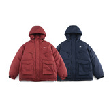 南夏乔装2025冬季新款纯色抽绳连帽工装棉衣日潮宽松大口袋棉服男，男装棉衣，电商S006（B521）
