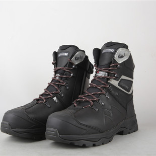 出口高帮防水户外休闲工装鞋牛皮钢头防砸耐磨3M防寒靴劳保鞋GA3