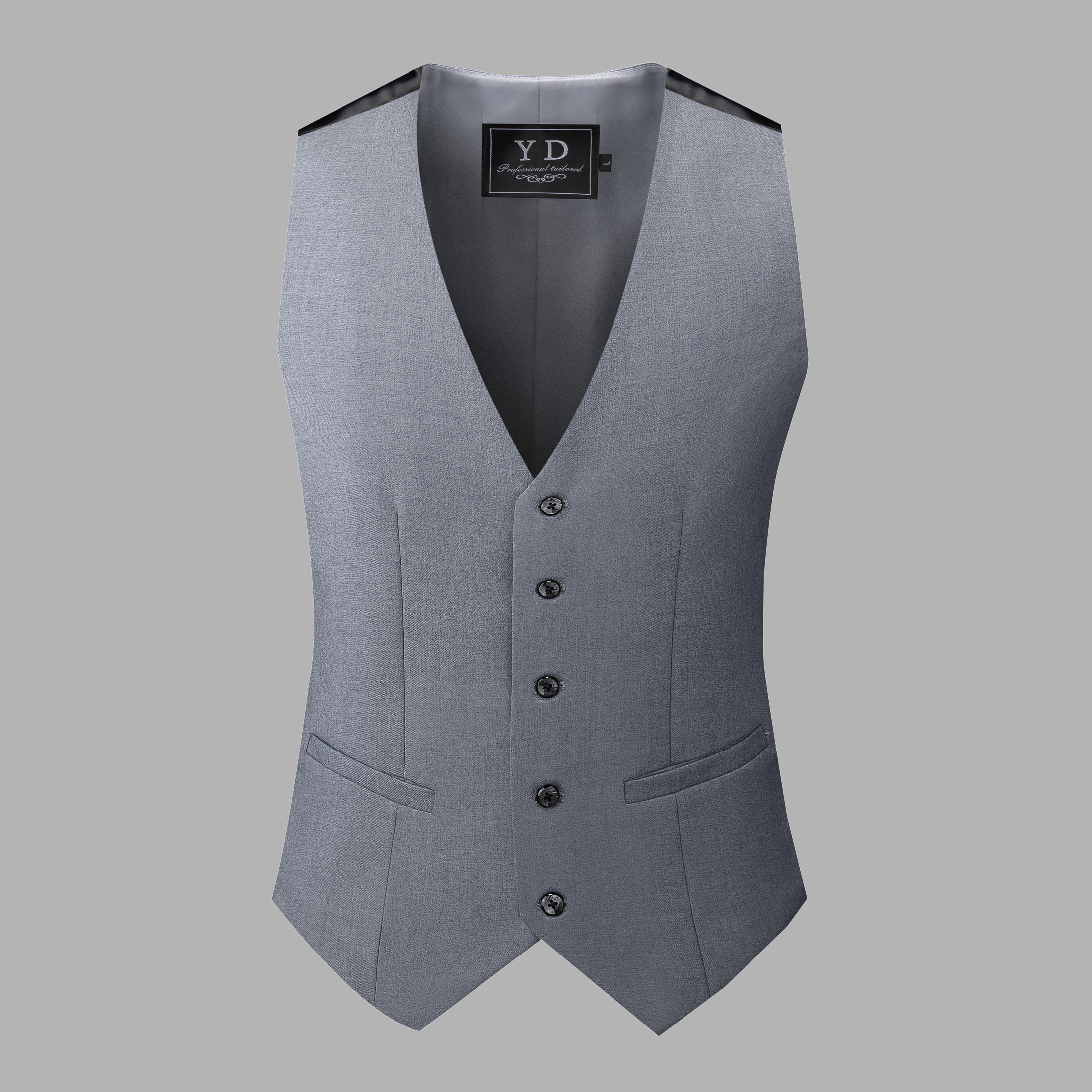 英伦风西装马甲男士拼接款背心