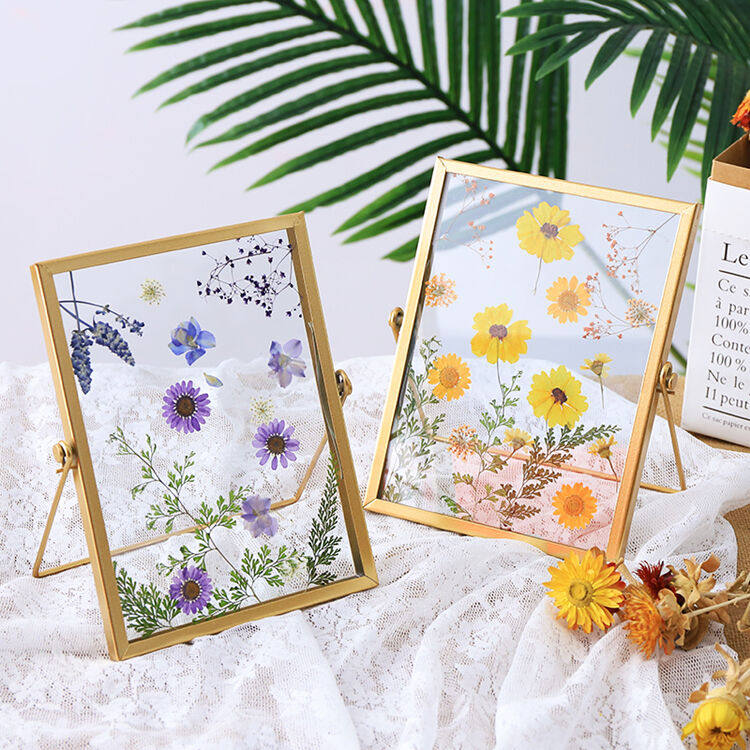 押花画框金属玻璃相框创意干花