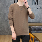 13101P35秋冬正肩夹棉提花长袖卫衣圆领打底衫，男装卫衣，电商D207