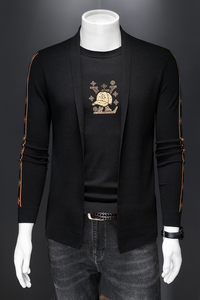 22052 莉莉家假两件羊毛衫开衫外套 P185 有4XL 可穿210图片