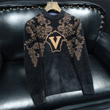 17117P135秋冬天鹅绒羊毛衫毛衣加厚保暖打底针织衫，男装针织衫/毛衣，电商D207