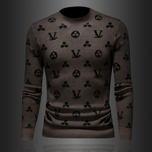 X1001 P145 天鹅绒冬长袖羊毛衫毛衣针织衫套头打底衫，男装针织衫/毛衣，电商D207