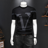 L24312P115不断货长期款短袖羊毛衫针织衫套头毛衣半袖打底衫，男装针织衫/毛衣，电商D207