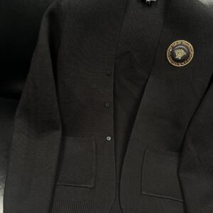 F925P108主推长期款秋冬针织开衫针织外套刺绣开衫外套毛衣图片