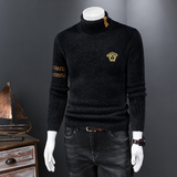 21809P135常年做不断货水貂绒毛衣加厚保暖打底针织衫，男装针织衫/毛衣，电商D207