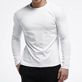 cleanfit内搭德绒打底衫男装早秋穿搭高级感长袖T恤美式加绒卫衣，男装T恤，电商D207