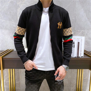 21008 莉莉家备有大货拉链针织外套 P155 控208 有4XL 可穿210斤图片