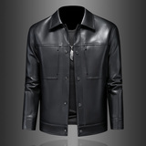 5332莉莉家皮衣夹克外套刺绣拉链时尚潮秋冬装P265，男装皮衣，电商D207