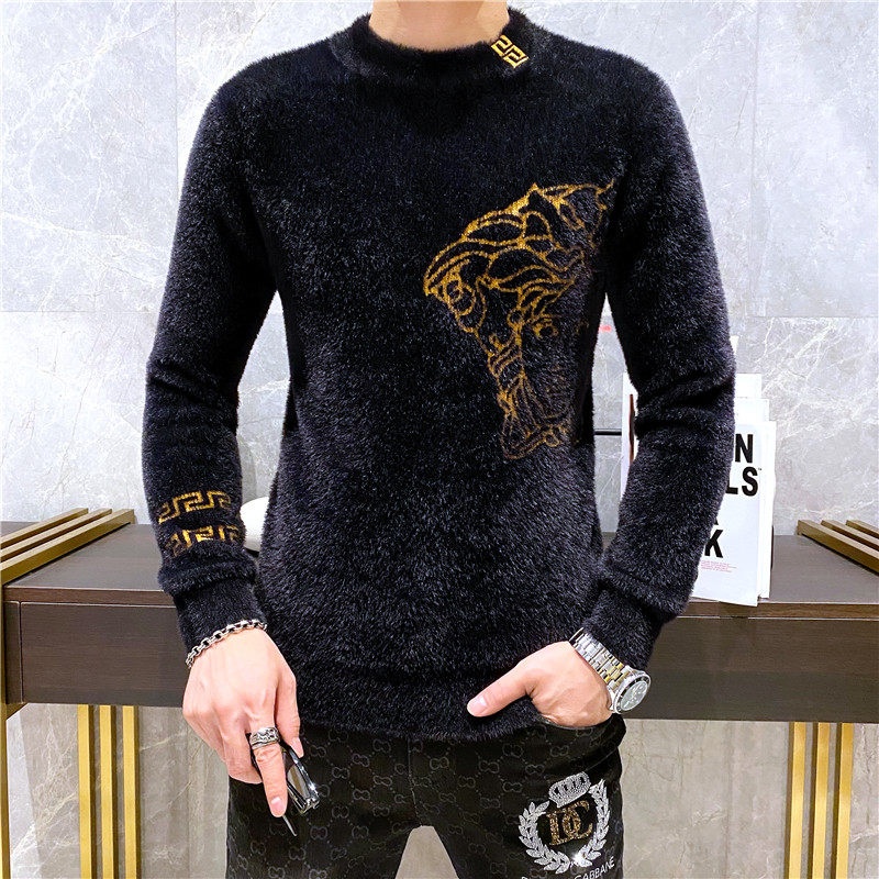 21803 莉莉家主推大货水貂绒衫毛衣 P135 控188 有4XL 可穿210斤图片