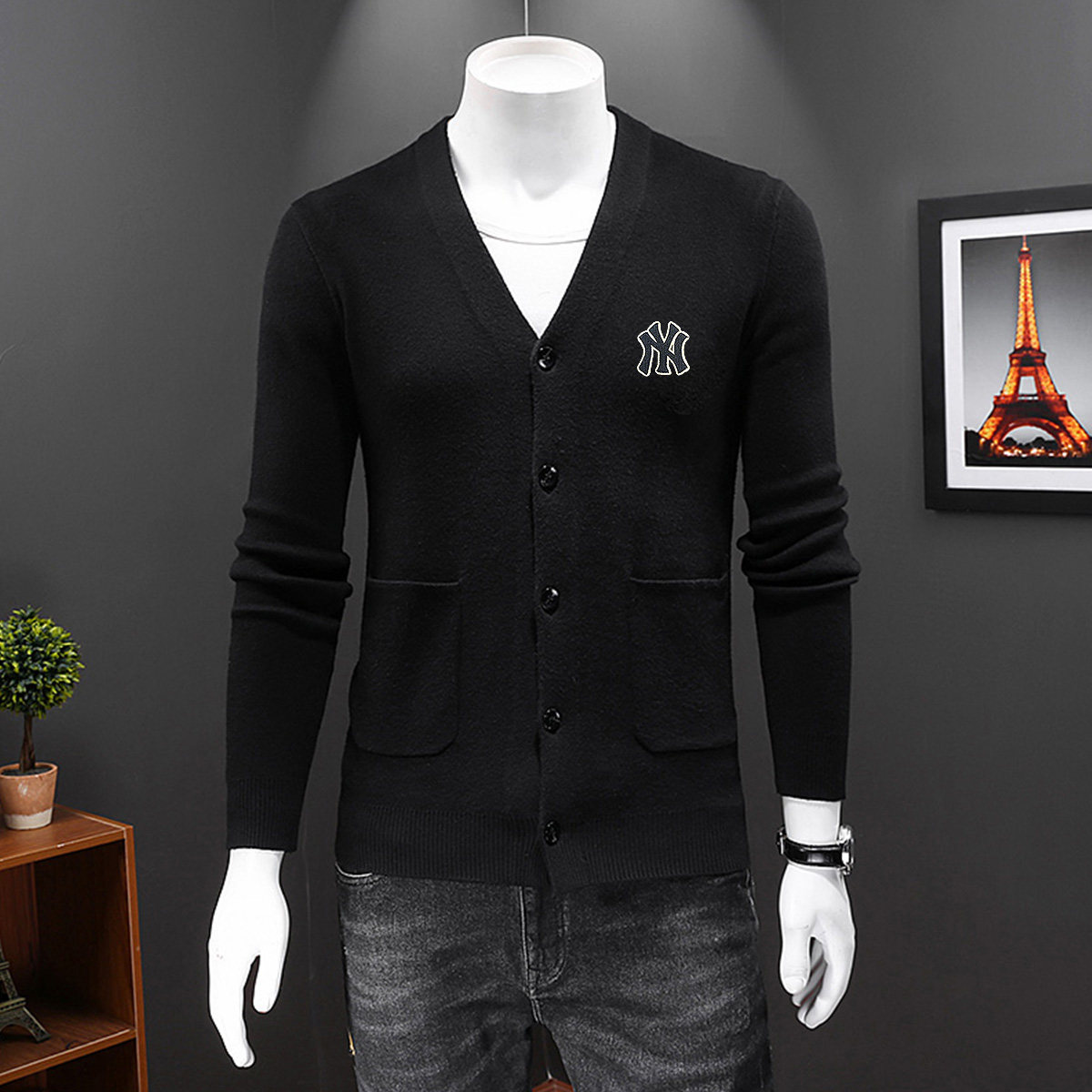 10725P145有4XL莉莉常年做不断货针织刺绣开衫外套毛衣开衫，男装针织衫/毛衣，电商D207