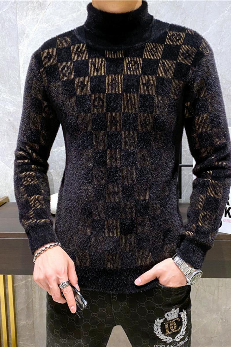 21802莉莉家主推大货水貂绒衫毛衣P135控188有4XL可穿210斤,男装针织衫/毛衣,电商D207
