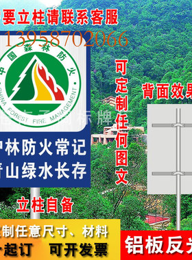消防宣传牌森林严禁烟火安全生产