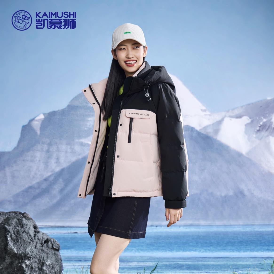 短款派克服女宽松连帽工装