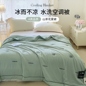 夏天被子冰丝夏凉被芯单人双人春秋薄款夏季空调被可机洗水洗被褥