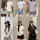 短裤 舒适速干短袖 休闲两件套 3.0夏季 Cailekuen裸感女士运动套装
